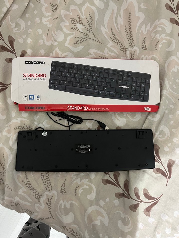 Concord Siyah Standart Kablolu Klavye - Görsel 2
