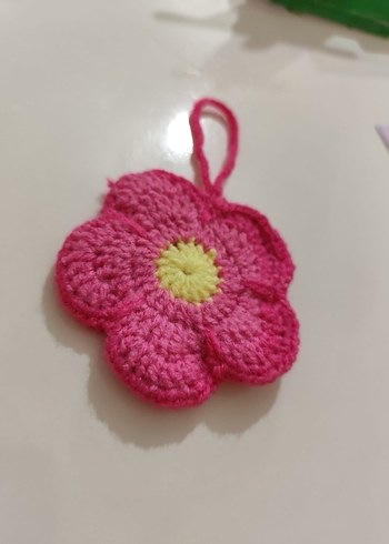 Örgü çiçek cüzdan - Görsel 2