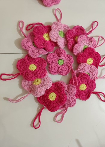 Örgü çiçek cüzdan - Görsel 3