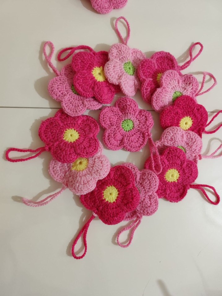 Örgü çiçek cüzdan - Görsel 3