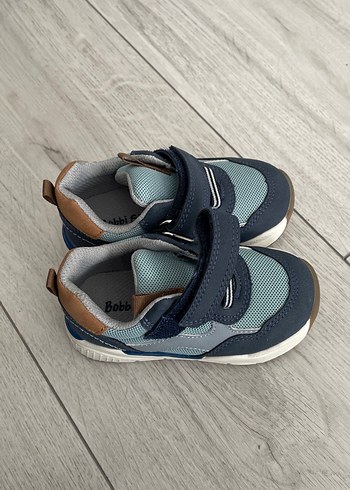 Mavi Gri Çocuk Spor Ayakkabı Cırtcırtlı - Görsel 2