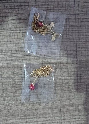 diğer Beden kırmızı Renk gül kolye