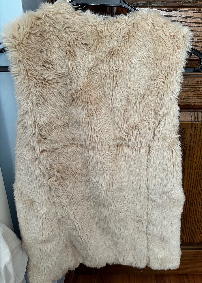 Zara  suni kürk yelek - Görsel 2