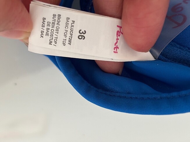 36 Beden Penti basıc bikini üst