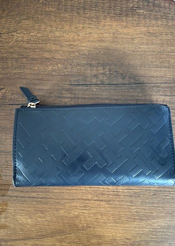  Beden Tommy Hilfiger Lacivert Deri Kadın Cüzdan