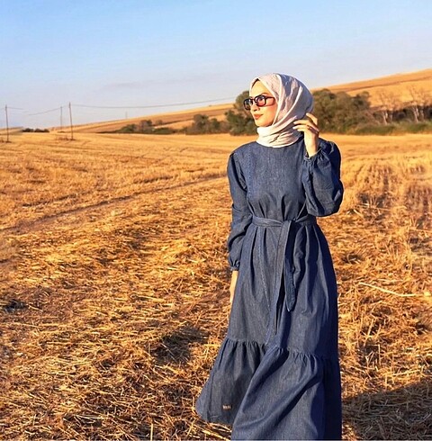 Demim jeans elbise
