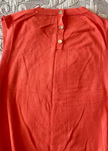 ZARA Örme Kolsuz Yüksek Yaka Kadın Atlet - Görsel 4