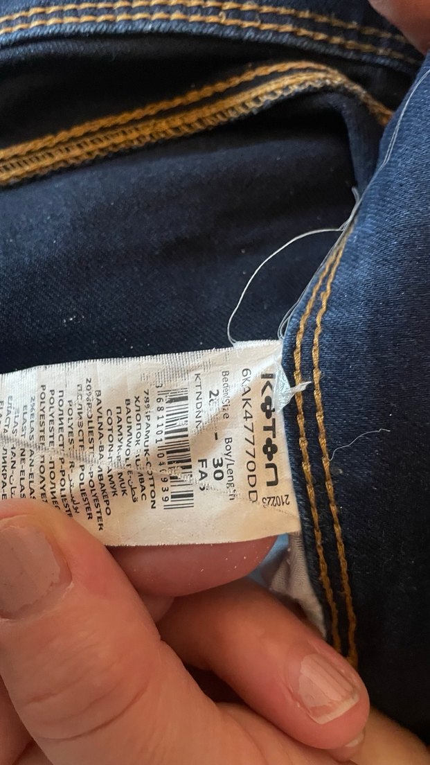 Koyu mavi denim - Görsel 3