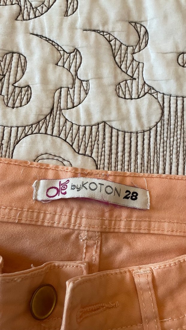 Bej Midi Kumaş Kadın Pantolon - Görsel 2