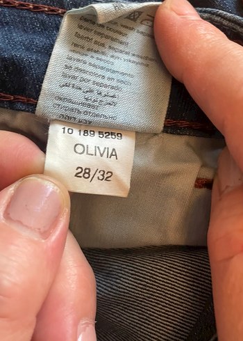 Kadın Mavi Bol Kesim Midi Kot Pantolon - Görsel 3