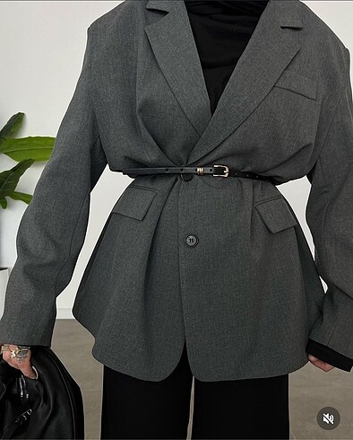 blazer ceket gri