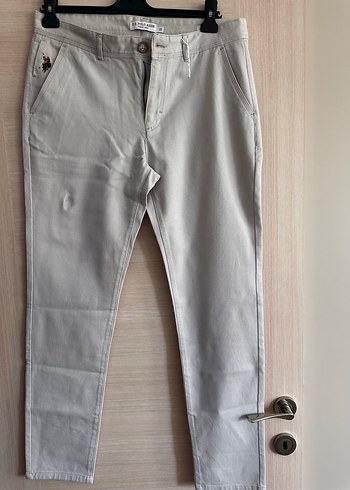 U.S Polo Assn. U S Polo Acik Gri Slim Fit Pantolon