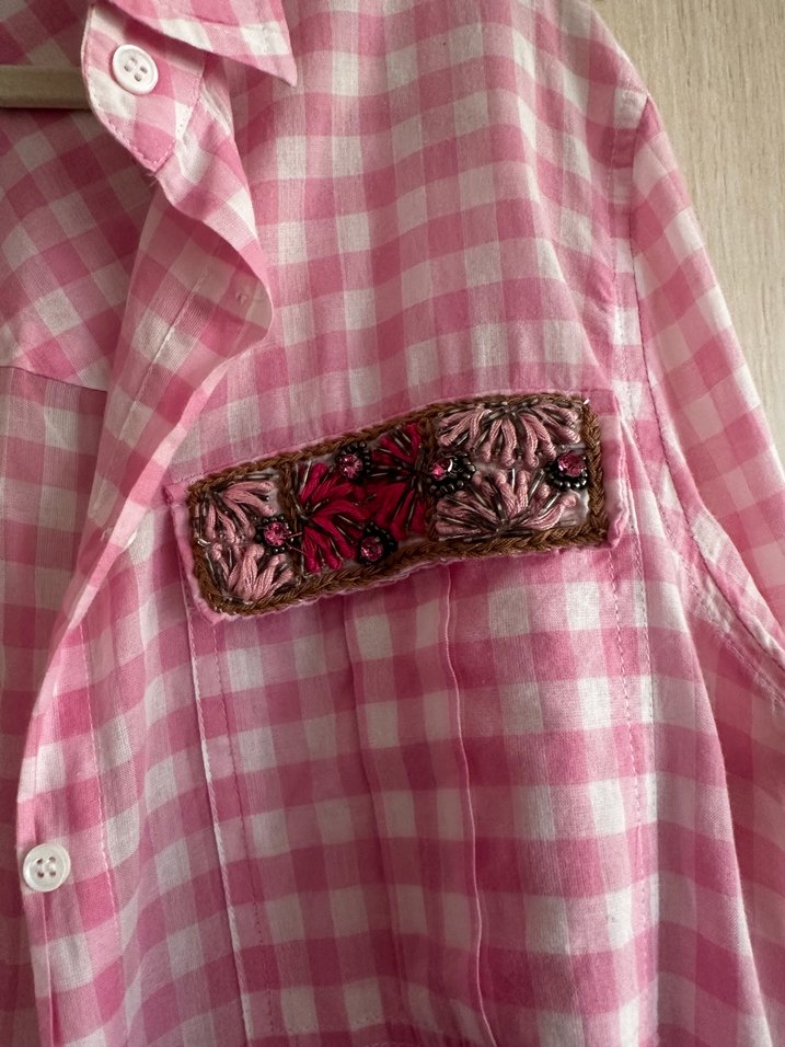 İpekyol Pembe Beyaz Ekose Gömlek — görsel 2/4