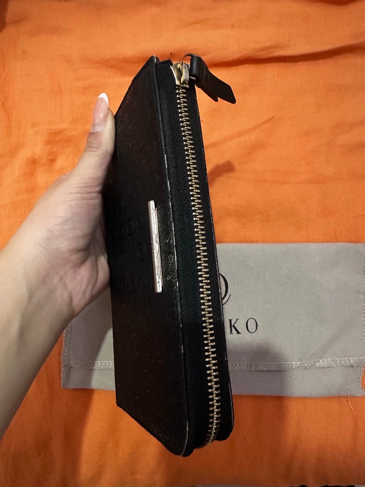 Vakko Siyah Monogramlı Uzun Cüzdan — görsel 2/6