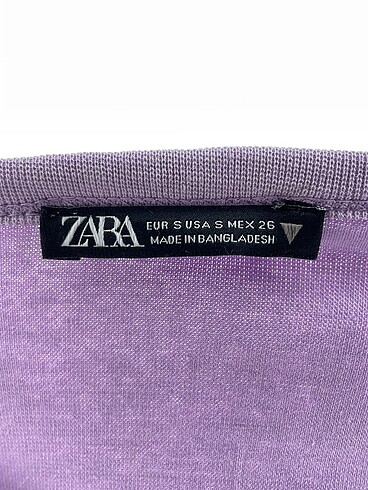 s Beden mor Renk Zara Mini Üst %70 İndirimli.