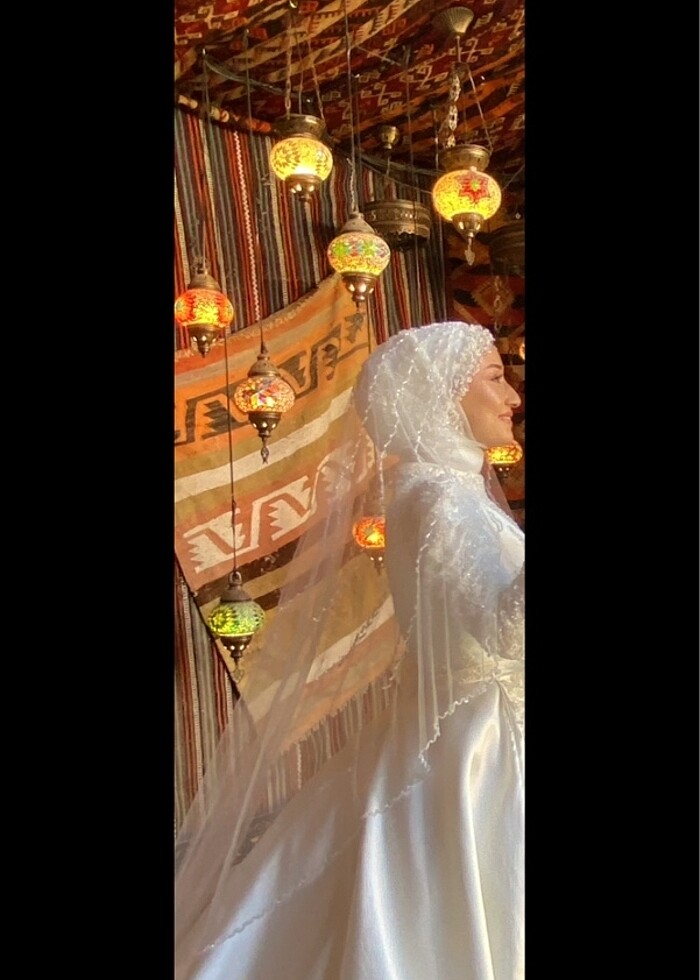 İşlemeli tasarım duvak - Görsel 3