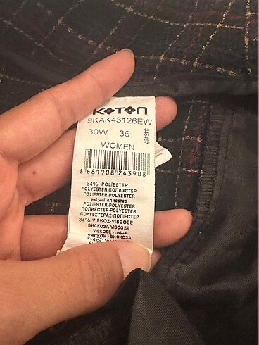 s Beden Koton marka kadın pantolon