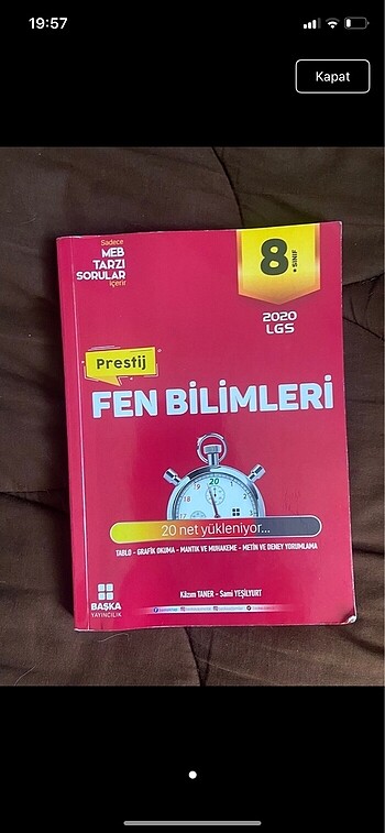  Beden Renk Lgs test deneme kitapları