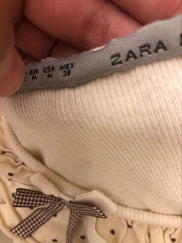Zara Krem renkli penye bady