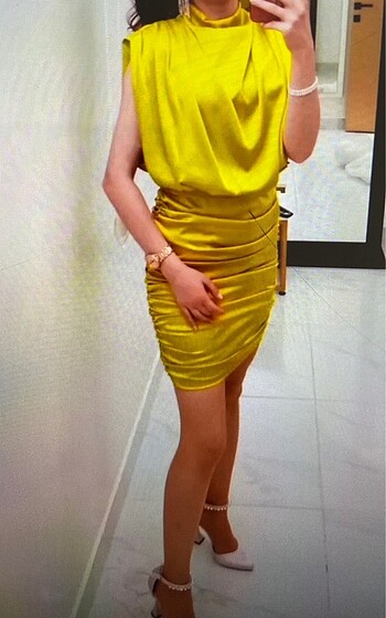 Drape elbise