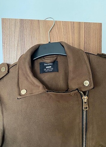 m Beden camel Renk Orjinal bershka nubuk mont
