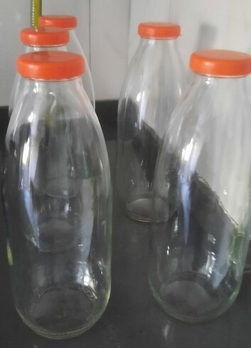 Paşabahçe Turuncu kapaklı şişe yaklaşık 1 litre