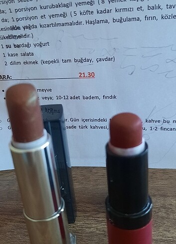 Diğer 2 ruj tek fiyat