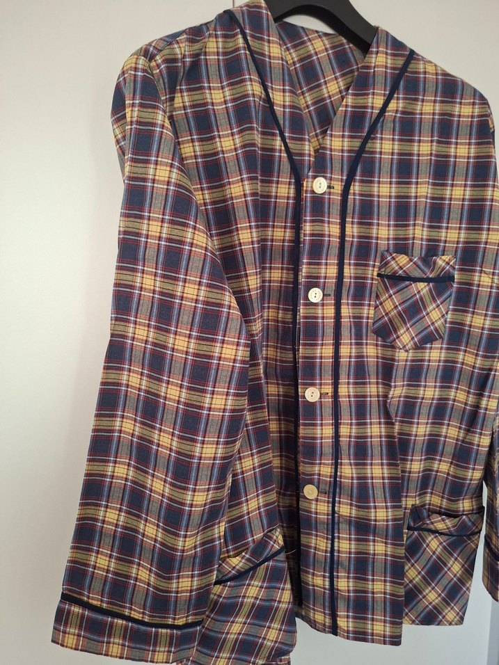 Düğmeli, Gevşek Kesim Erkek pijama üst - Görsel 2