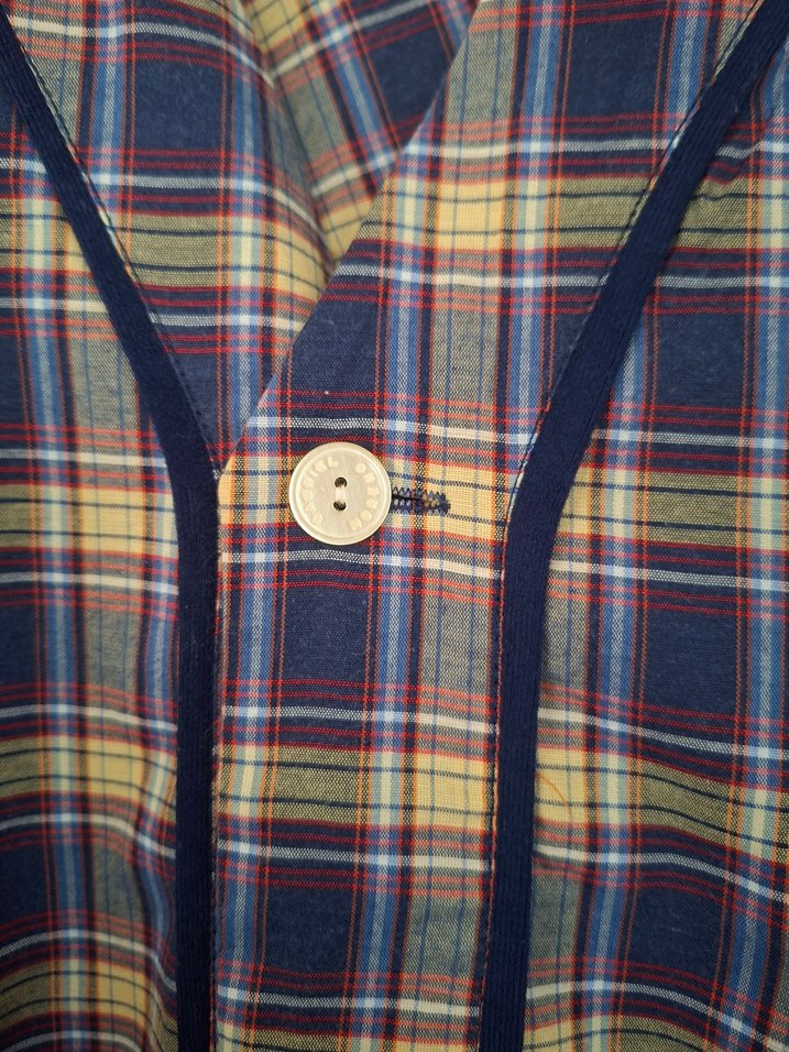 Düğmeli, Gevşek Kesim Erkek pijama üst - Görsel 3