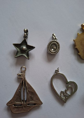 Altın Renkli Payetli Bohem kolye uçları - Görsel 9