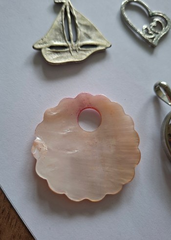 Altın Renkli Payetli Bohem kolye uçları - Görsel 10