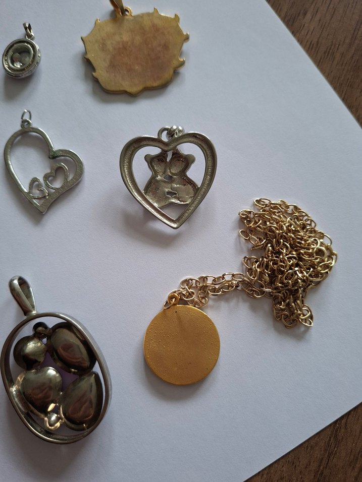 Altın Renkli Payetli Bohem kolye uçları - Görsel 5