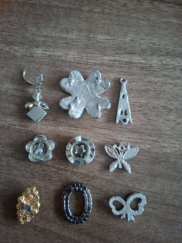 Gri İşlemeli Pullu Bohem Kadın Charm Seti - Görsel 3