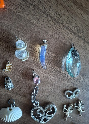 Turkuaz İşlemeli Payetli Bohem Kadın Charm - Görsel 3