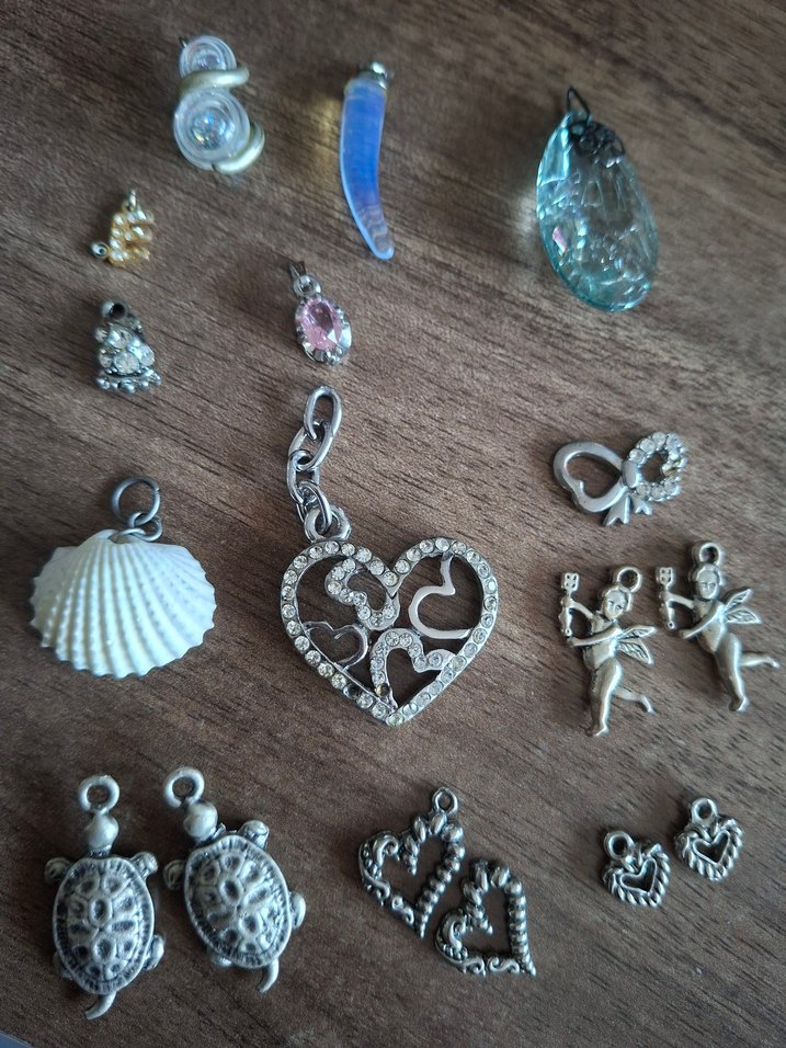 Turkuaz İşlemeli Payetli Bohem Kadın Charm - Görsel 2