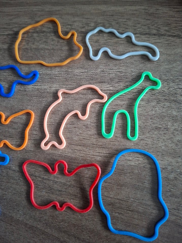 Renkli Hayvan Figürlü Silikon Lastikler - Görsel 5