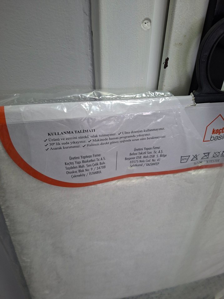 Koçtaş Basic İkili Beyaz Banyo Paspas Seti - Görsel 5