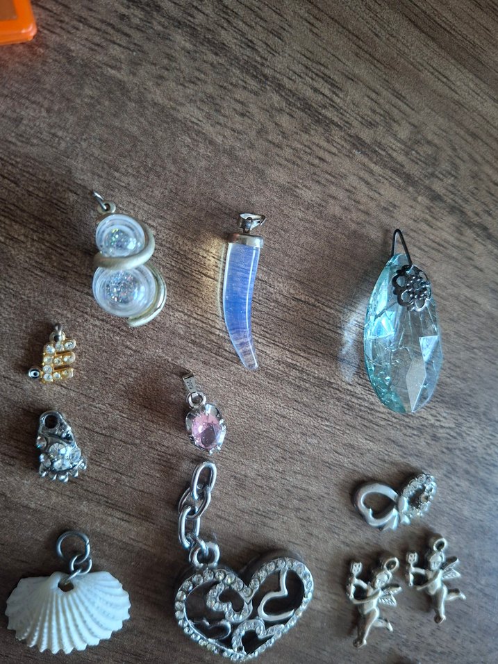 Turkuaz İşlemeli Pullu Kadın Charm Seti - Görsel 3