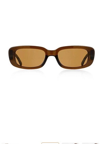 Bej Minimalist Kadın Güneş Gözlüğü - Görsel 4