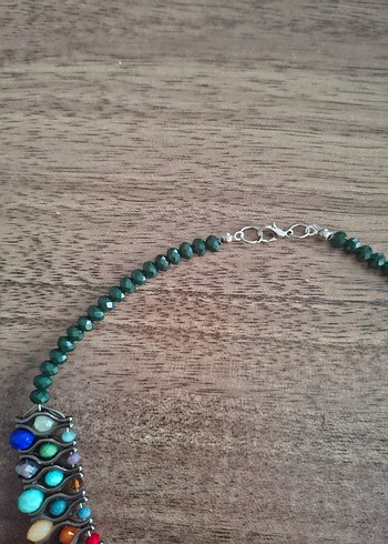 Renkli Boncuklu Bohem Midi Kolye - Görsel 3