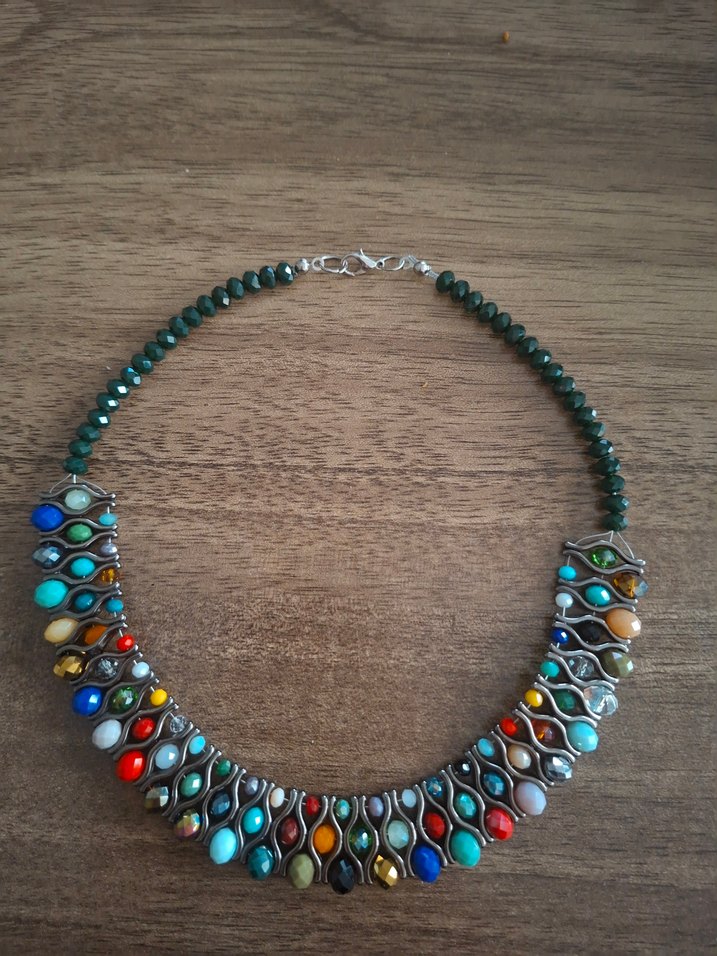 Renkli Boncuklu Bohem Midi Kolye - Görsel 2