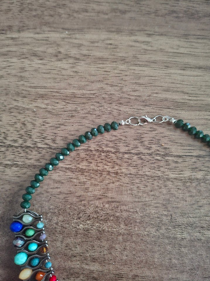 Renkli Boncuklu Bohem Midi Kolye - Görsel 3