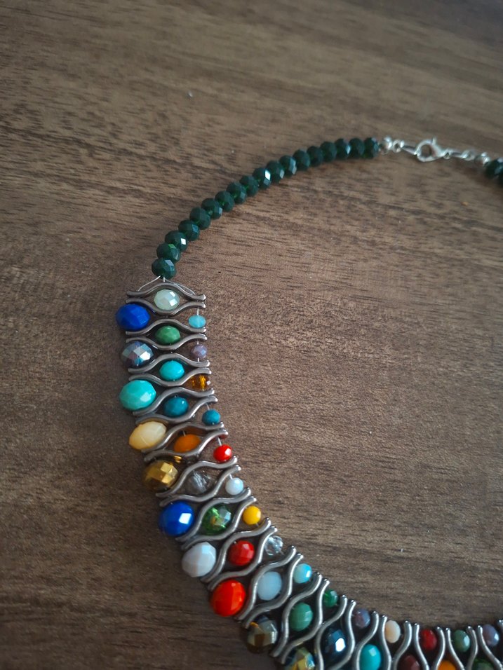 Renkli Boncuklu Bohem Midi Kolye - Görsel 5