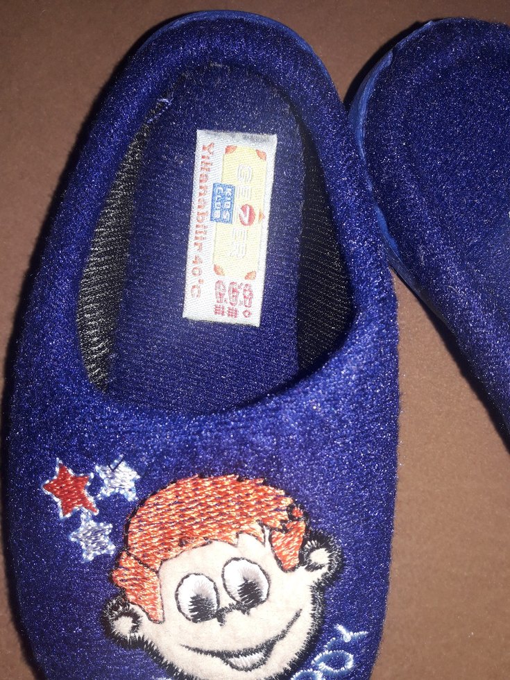 Mavi Erkek Çocuk Sıcak Terlik - Görsel 3