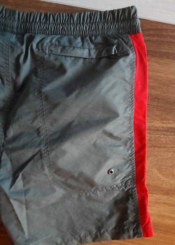 Erkek Gri Mini Kemerli Yüzme Şortu - Görsel 2