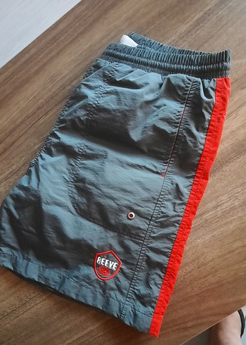 Erkek Gri Mini Kemerli Yüzme Şortu - Görsel 3