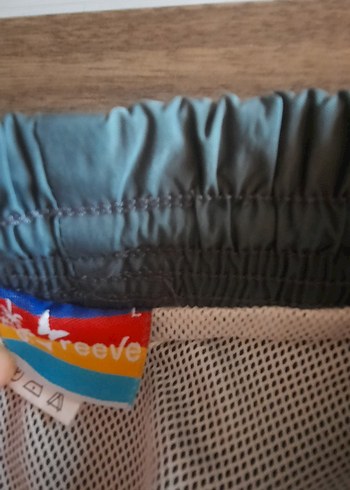 Erkek Gri Mini Kemerli Yüzme Şortu - Görsel 7