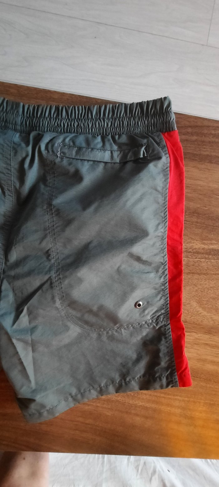 Erkek Gri Mini Kemerli Yüzme Şortu - Görsel 2