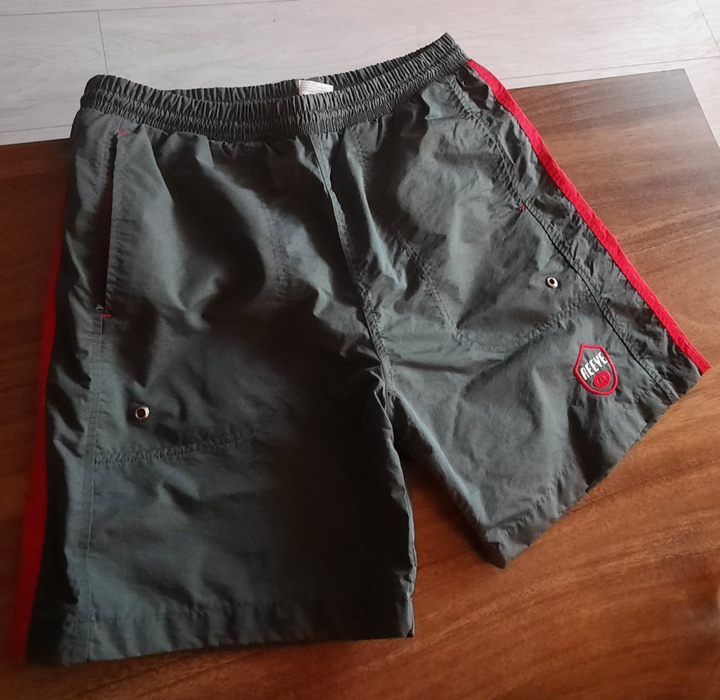 Erkek Gri Mini Kemerli Yüzme Şortu - Görsel 4