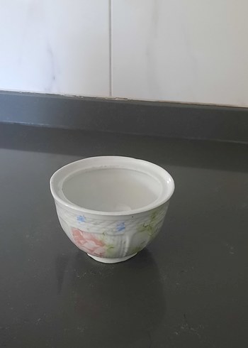 Beden Beyaz ve Gri porselen şekerlik